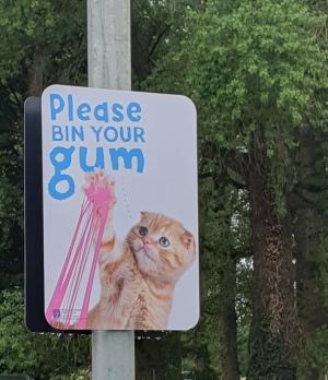 Please bin your gum 2